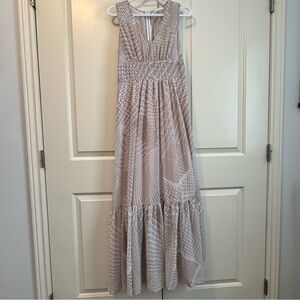 Elegant Beige Maxi Dress